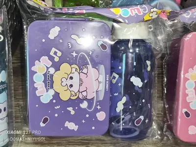 80 000 сум / шт. Детский ланч-бокс со столовыми приборами и бутылкой