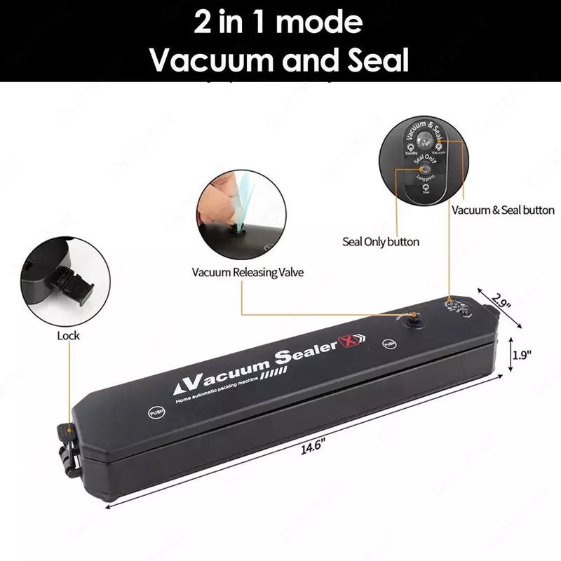 Электрический вакуумный упаковщик Vacuum Sealer Z. 2 в 1