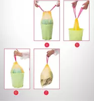 Мешок-пакет в рулоне для мусора на шнурке (50 шт.) Только в розницу