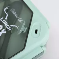 Набор из пластикового ланч-бокса Senza Square с ложкой и бутылки для воды Chakana savdo