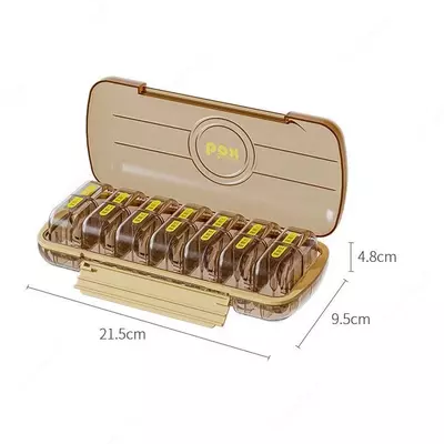 Портативная коробочка для таблеток семь дней в неделю Только в розницу