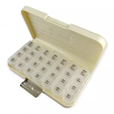 Таблетница-Органайзер для таблеток 4 раза в день на 7 дней