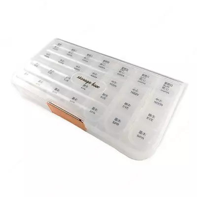 Таблетница-Органайзер для таблеток 4 раза в день на 7 дней - ЯТТ "Домашний Уголок"