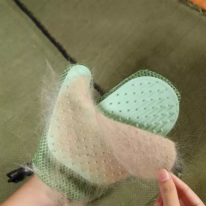  Многофункциональные перчатки 2 в 1 для удаления шерсти домашних животных - 