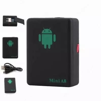 Персональный трекер GSM Mini A8 с прослушиванием для автомобиля Персональный трекер GSM Mini A8 с прослушиванием для автомобиля
