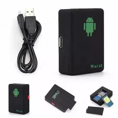 Персональный трекер GSM Mini A8 с прослушиванием для автомобиля Персональный трекер GSM Mini A8 с прослушиванием для автомобиля