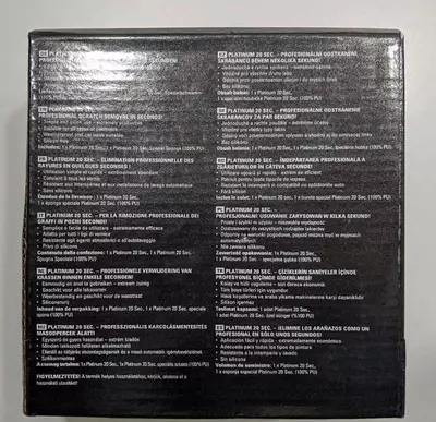 Паста Platinum 20 sec для удаления царапин на автомобиле ЯТТ "Домашний Уголок"