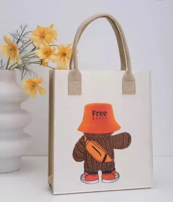 Оригинальная сумка-шопер (пакет) из фетра