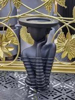 Ваза-поднос-подсвечник в форме декоративной статуэтки Дамочки - ЯТТ "Домашний Уголок"