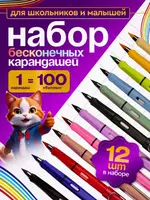 Набор цветных вечных карандашей (12 шт) - 150 000 сум