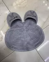 Массажный силиконовый коврик на липучках в форме зайца Только в розницу