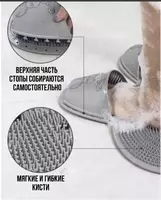 Массажный силиконовый коврик на липучках в форме зайца - Коврики для ванной