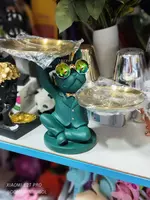 Интерьерная статуэтка-органайзер в виде Собаки в очках (Бульдог) 