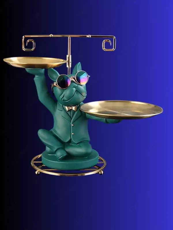 Интерьерная статуэтка-органайзер в виде Собаки в очках (Бульдог)  - 350 000 сум