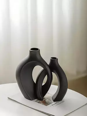 Ваза керамическая, для сухоцветов и декора интерьера