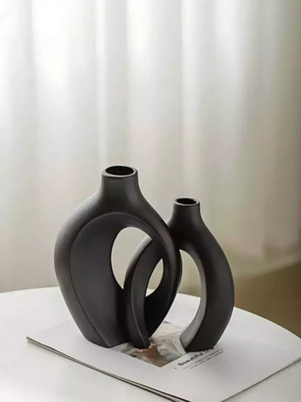 Ваза керамическая, для сухоцветов и декора интерьера