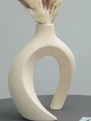 Ваза керамическая, для сухоцветов и декора интерьера