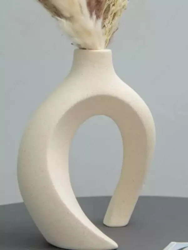 Ваза керамическая, для сухоцветов и декора интерьера