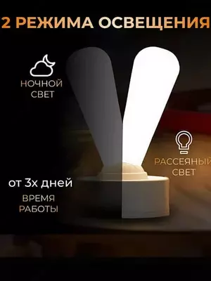 Лампа тумблер - беспроводной ночник-светильник "джойстик" Только в розницу