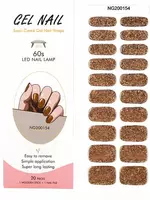 Инновационное гелевое покрытие - наклейки для гель-лака  - "Domashniy ugolok" XK