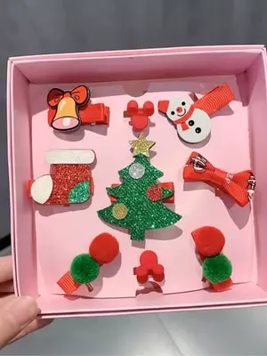 80 000 сум / шт. Подарочный набор аксессуаров для волос для девочек (9 шт)