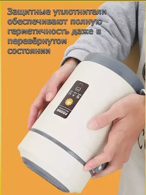 Портативный электротермос - термоконтейнер с подогревом (Foodie) для еды (2л.)