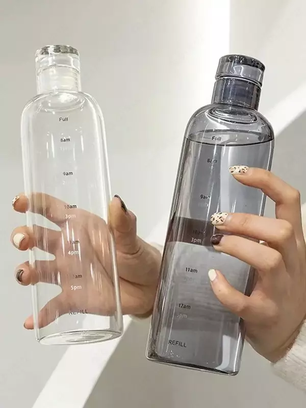 Стеклянная глянцевая бутылка для воды (500 мл) ЯТТ "Домашний Уголок"