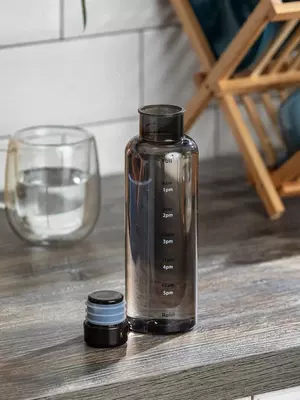 Стеклянная глянцевая бутылка для воды (500 мл)