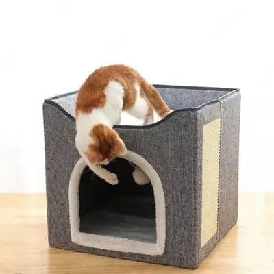   Универсальная лежанка-домик с когтеточкой для кошек и собак  - 300 000 сум / шт.