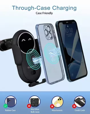 Универсальный держатель для телефона с беспроводной зарядкой