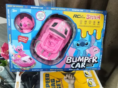 Музыкальная машинка на радиоуправлении с паром и подсветкой "Стич" 6673