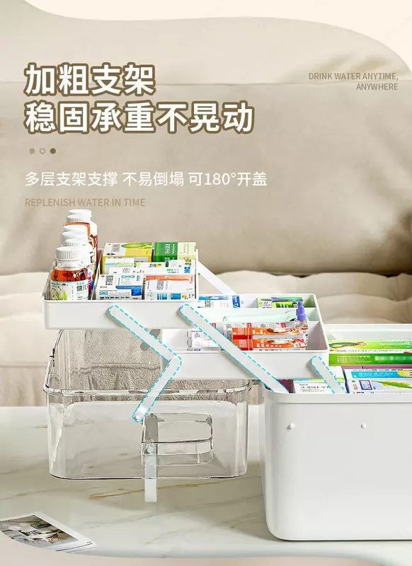 Аптечка домашняя контейнер - органайзер для лекарств.