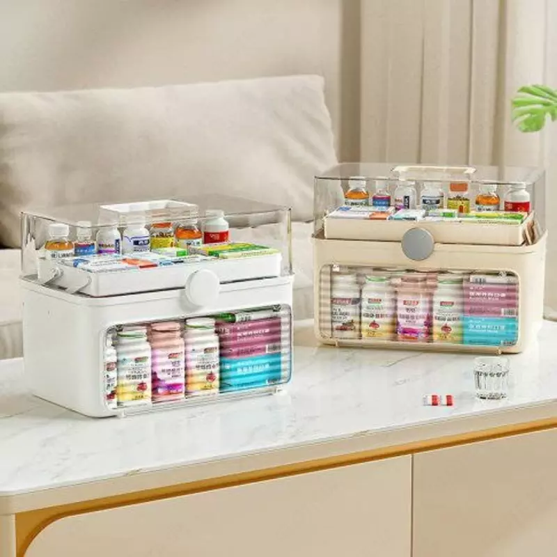 Аптечка домашняя контейнер - органайзер для лекарств.