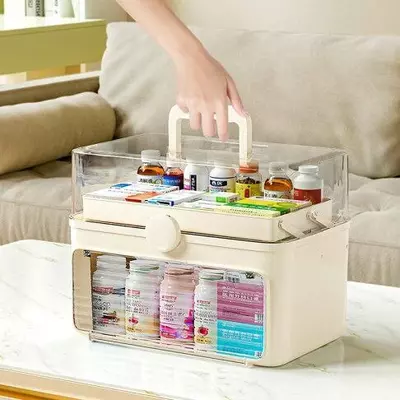 Аптечка домашняя контейнер - органайзер для лекарств.