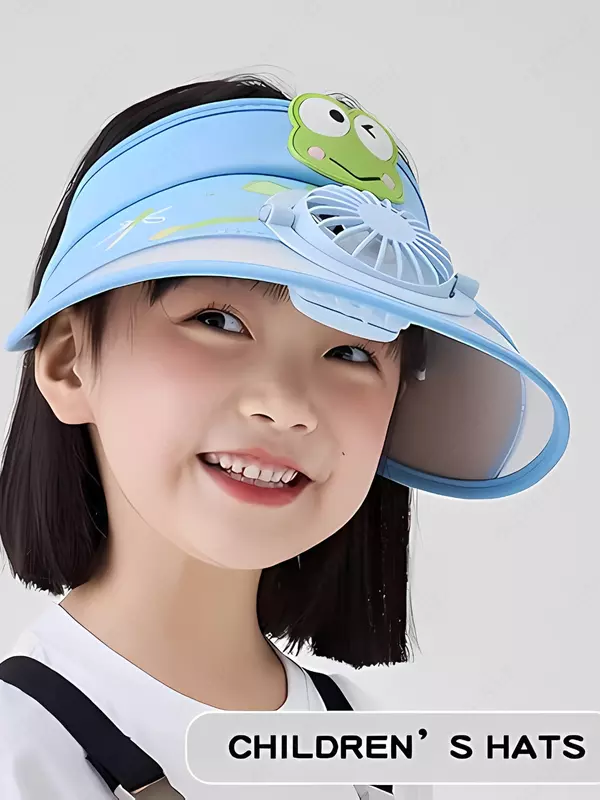 Детская солнцезащитная кепка с вентилятором и USB-зарядкой