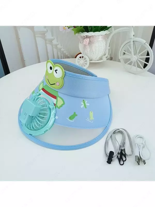 Детская солнцезащитная кепка с вентилятором и USB-зарядкой