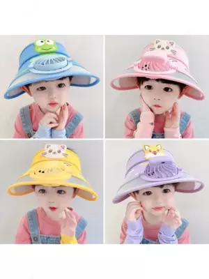 Детская солнцезащитная кепка с вентилятором и USB-зарядкой Только в розницу