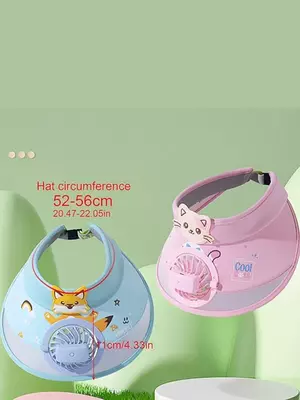 Детская солнцезащитная кепка с вентилятором и USB-зарядкой