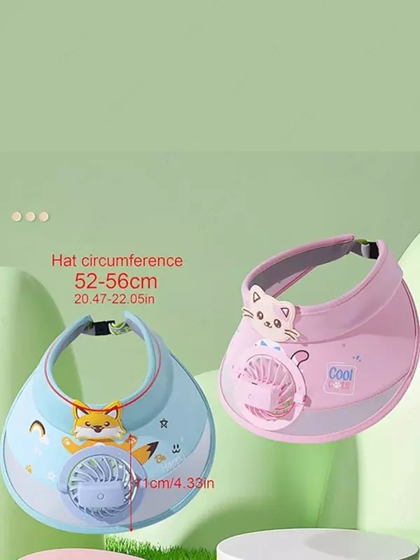 Детская солнцезащитная кепка с вентилятором и USB-зарядкой