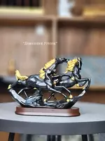 Статуэтка «Скачущие дикие лошади» (30×23/20*18 см) - Статуэтки