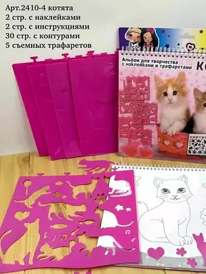 Альбом с трафаретами и наклейками. - 90 000 сум / шт