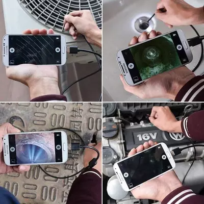 Endoskop (moslashuvchan kamera) Smartfon uchun android uchun Borescope "Domashniy ugolok" XK