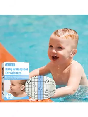 Водонепроницаемые наклейки на уши для малышей (30 шт).