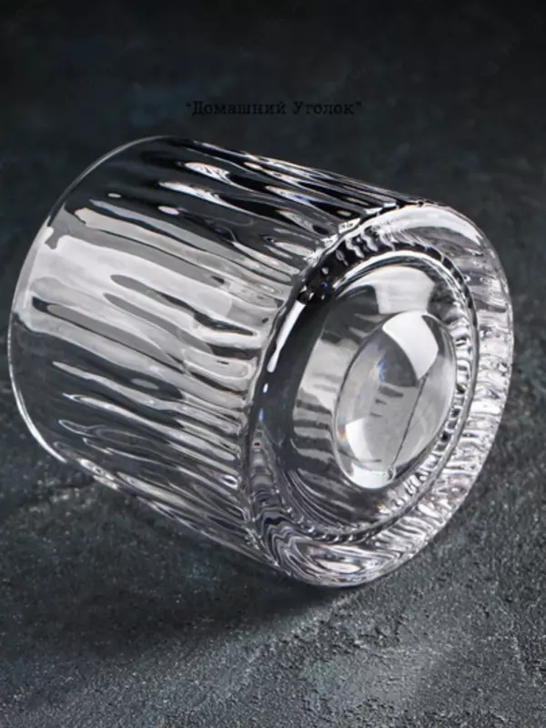 Stakan “Torn” — shisha aylanuvchi stakan, viski, konyak, sharob va kokteyllar uchun, taglik bilan (250 ml)