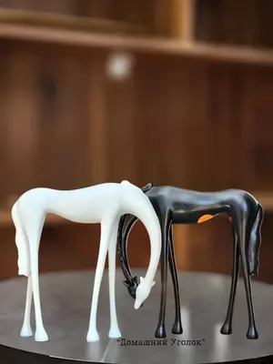 Скандинавская декоративная парная фигурка «Лошадь» для интерьера (20–25 см)