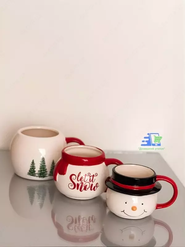 Кружки “Собери снеговика” Frosty Xmas - новогодний набор (3 в 1) - 250 000 сум