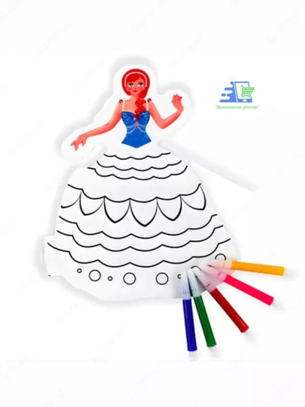 30 000 сум Надувная раскраска-игрушка с маркерами — Принцесса