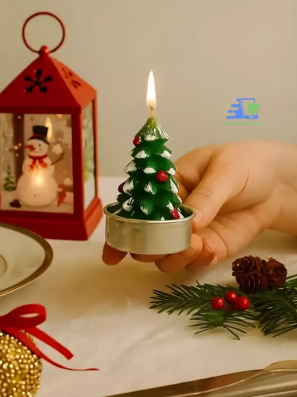 "Sehrli o‘rmon" yangi yil shakldor shamlari to‘plami 3/4 dona sovg‘a o‘ramida 60 000 so'm - "Domashniy ugolok" XK