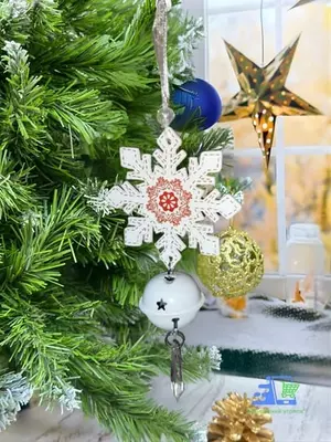 Новогодние деревянные подвески на ёлку