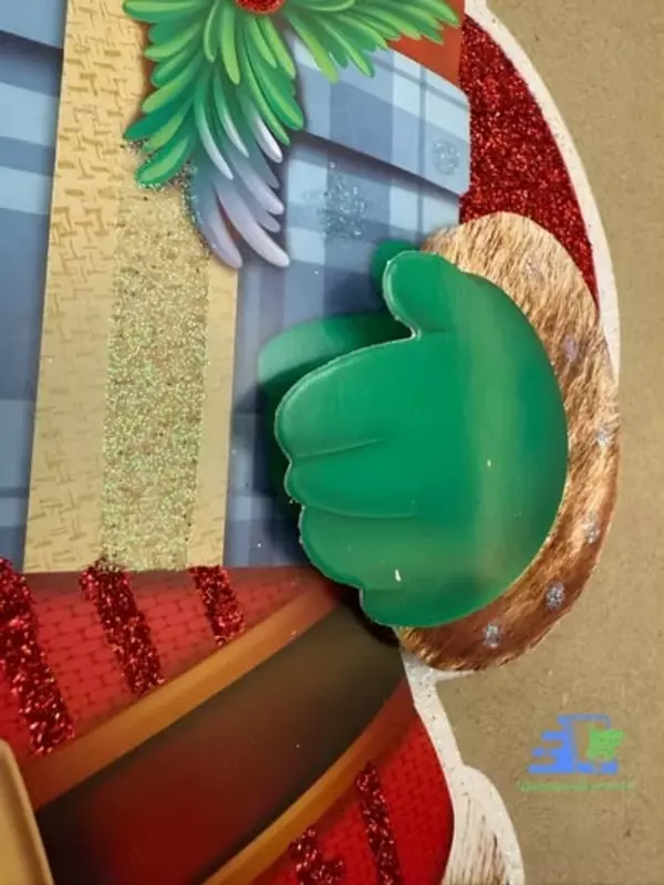 Yangi yil interyer bezagi - 3D effekt - Yangi 2026 ramzi (26×25 sm) Yangi yil bezaklari